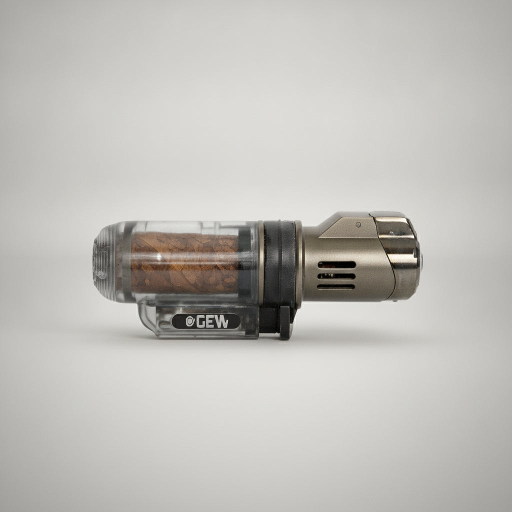 Lighter, Triple Flame Torch, DE Logo