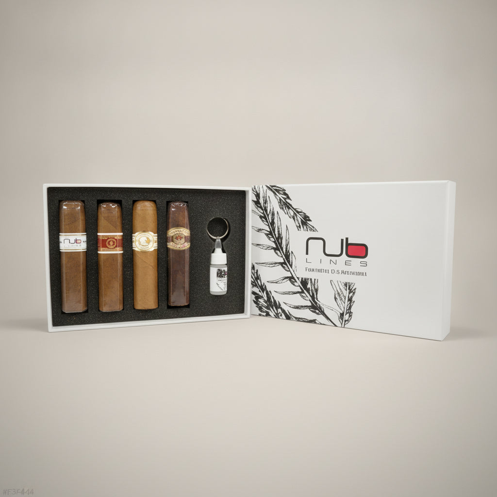 Nub Sampler, 4-cigars,Punch cutter, Contains 1 each of the following: