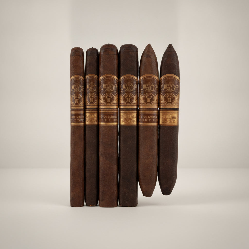 Oliva Serie V Melanio, Sampler,Contains 1 each of Natural and Maduro (Churchill, Figurado and Lancero), 6 cigars