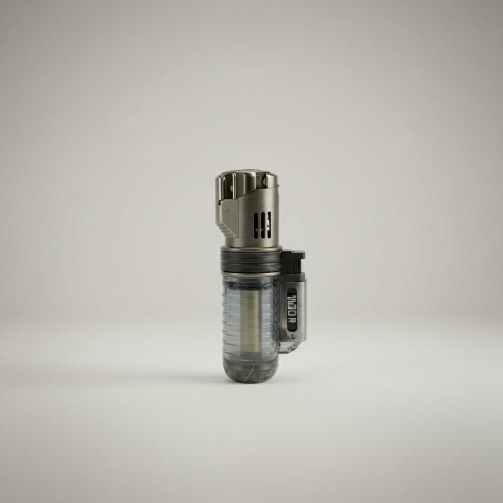 Lighter, Triple Flame Torch, DE Logo