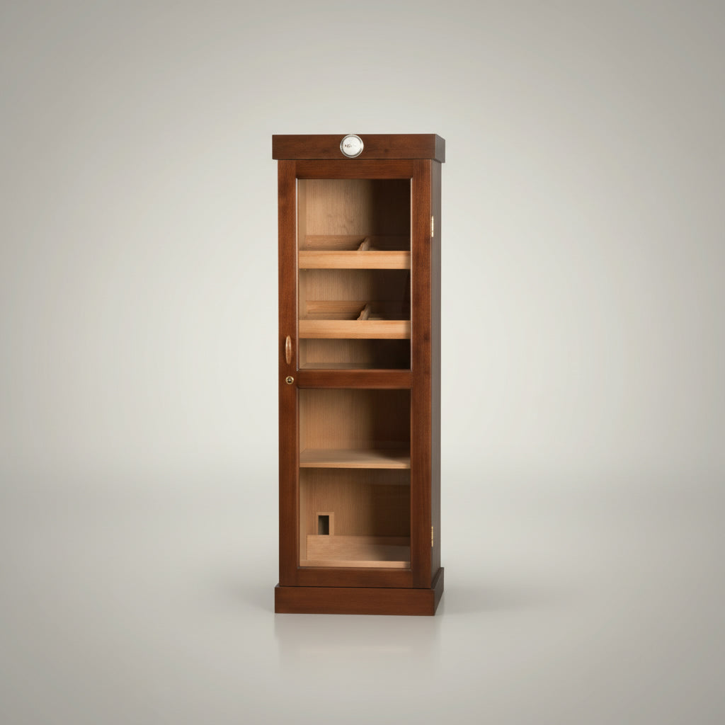 Tower Display Humidor, Mahogany, 5-shelf, Holds up to 3,000 Cigars