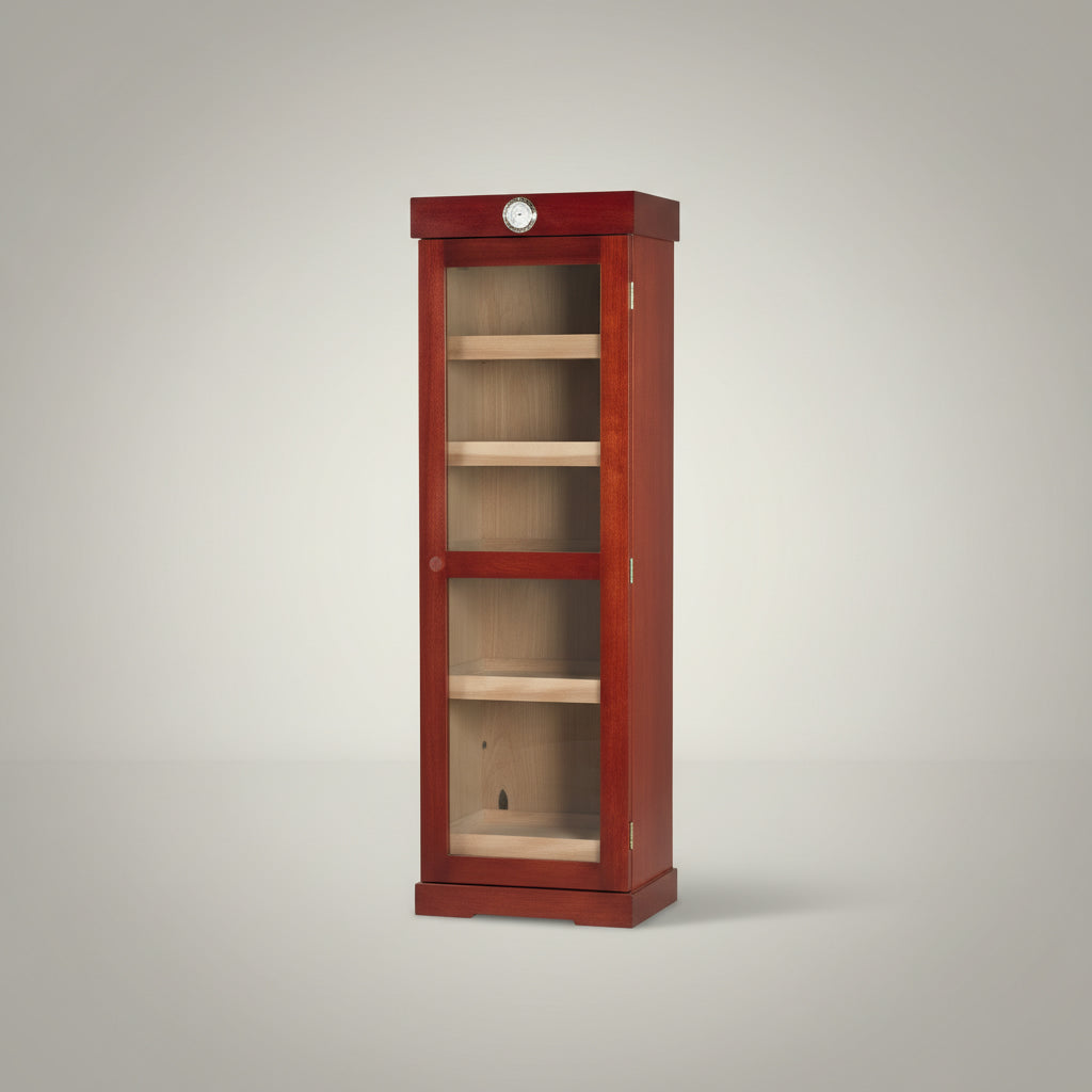 Tower Display Humidor, Cherry, 5-shelf, Holds up to 3,000 Cigars