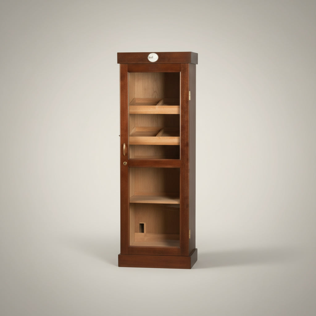 Tower Display Humidor, Mahogany, 5-shelf, Holds up to 3,000 Cigars