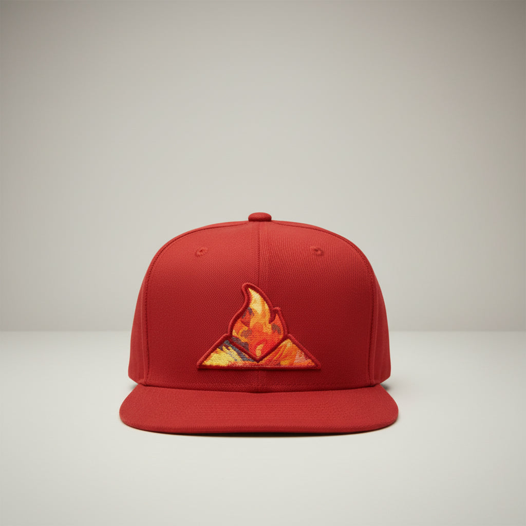 Avo, Fogata Snapback Hat, Red