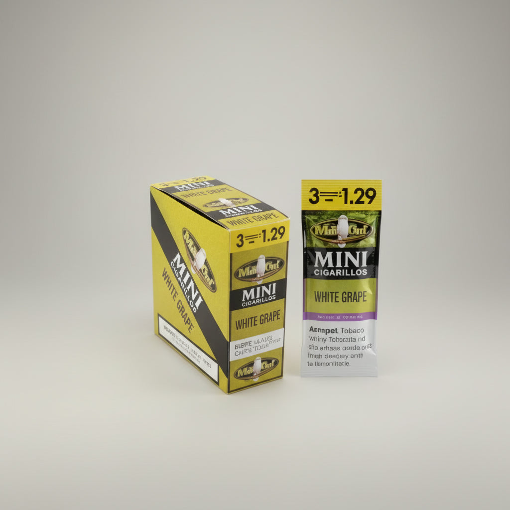 White Owl Mini Cigarillos 3 For $1.29 Upright White Grape
