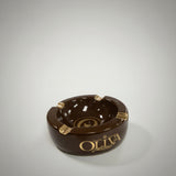 Ashtray, Oliva, Brown/Gold