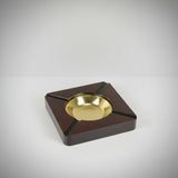 Four Cigar Ashtray, Burl Finish