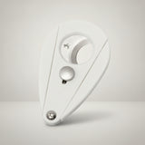 Cutter, Xikar, Xi2, Teardrop Shape, Pearl White