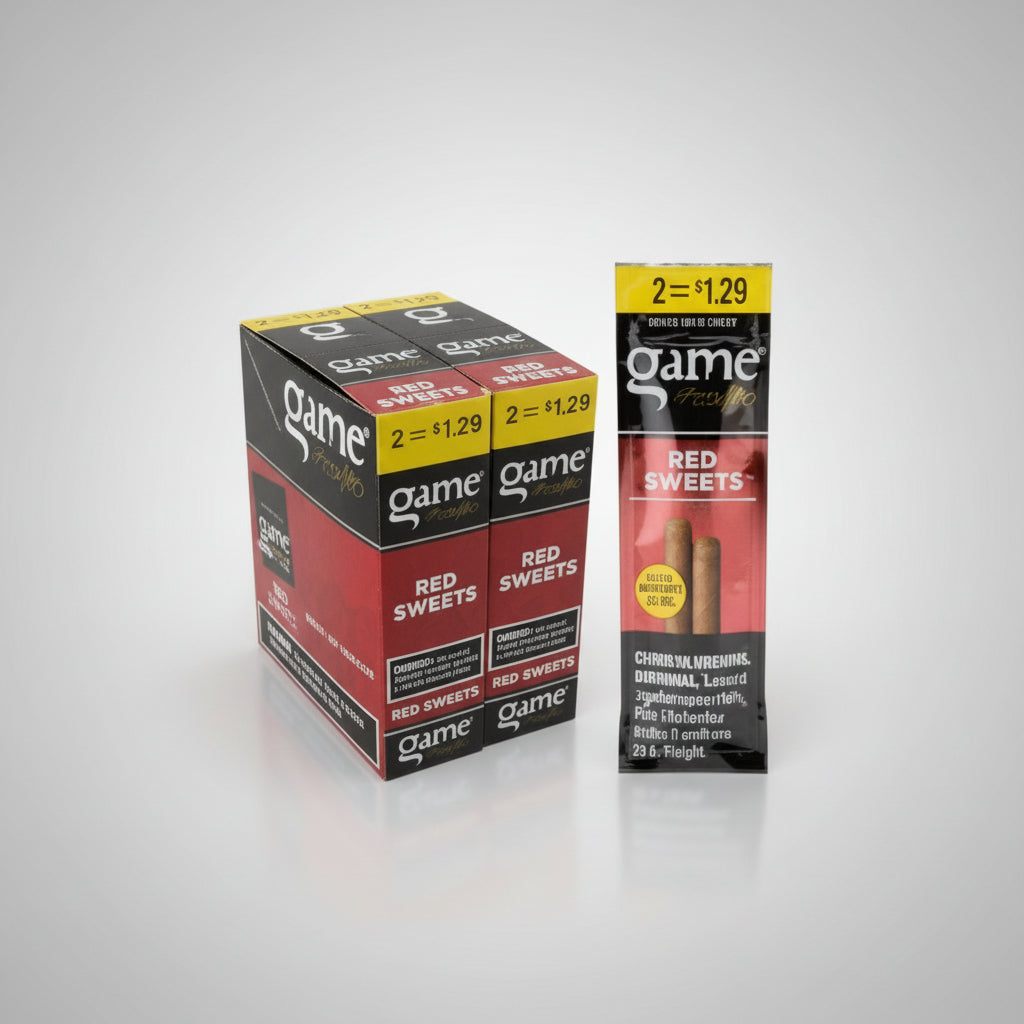 Game, Red Sweets Upright, Pre-priced, 30 packs/2 each