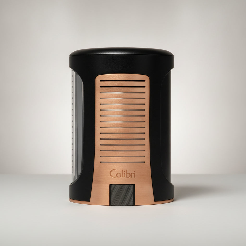 Colibri Daytona Single Jet Flame Lighter, Black and Rose Gold