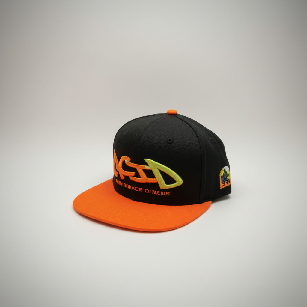 Acid, Cap, Experience Cigars, Black with Orange Trim