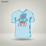 ACID, T-shirt, Experience Acid Light Blue