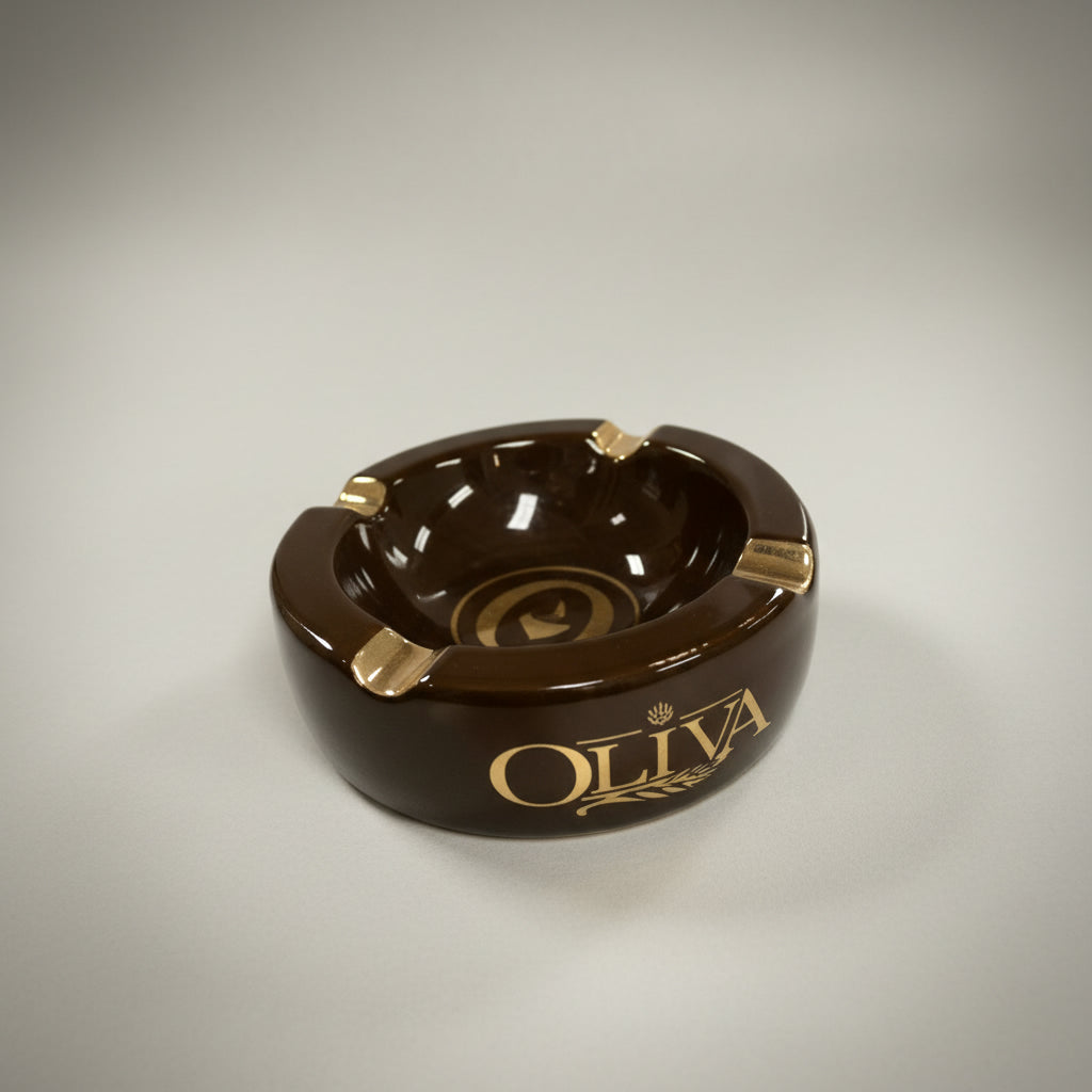 Ashtray, Oliva, Brown/Gold
