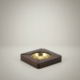 Four Cigar Ashtray, Burl Finish
