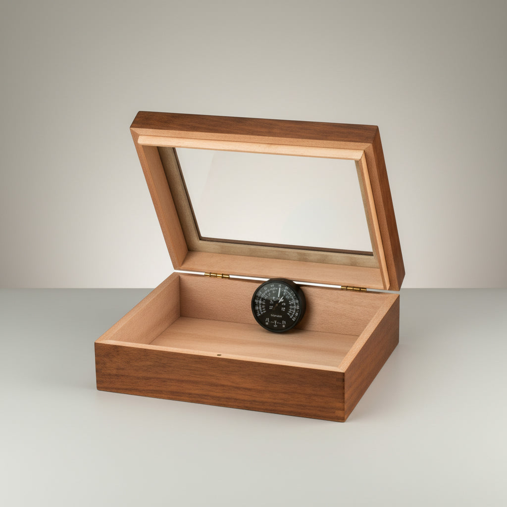 Humidor, Light Walnut, Holds 20 cigars