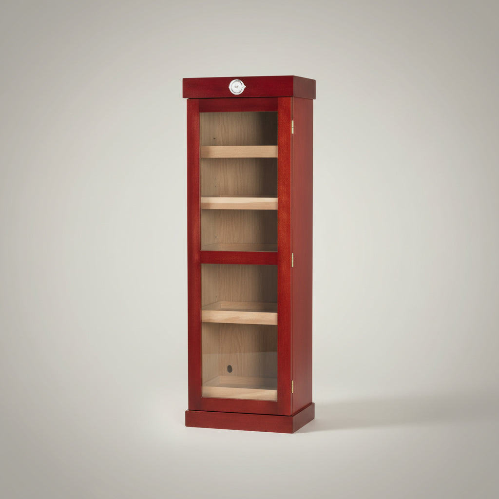 Tower Display Humidor, Cherry, 5-shelf, Holds up to 3,000 Cigars