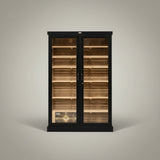 Humidor, Commercial Display 4000 Count Display Humidor with Lights, 48 inches W, 16 inches D, 72 inches H,Black