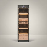 Electronic Humidor, 4 Spanish Cedar pull-out shelves