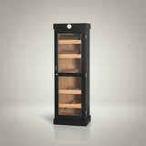 Tower Display Humidor, Black, 5-shelf, Holds up to 3,000 Cigars