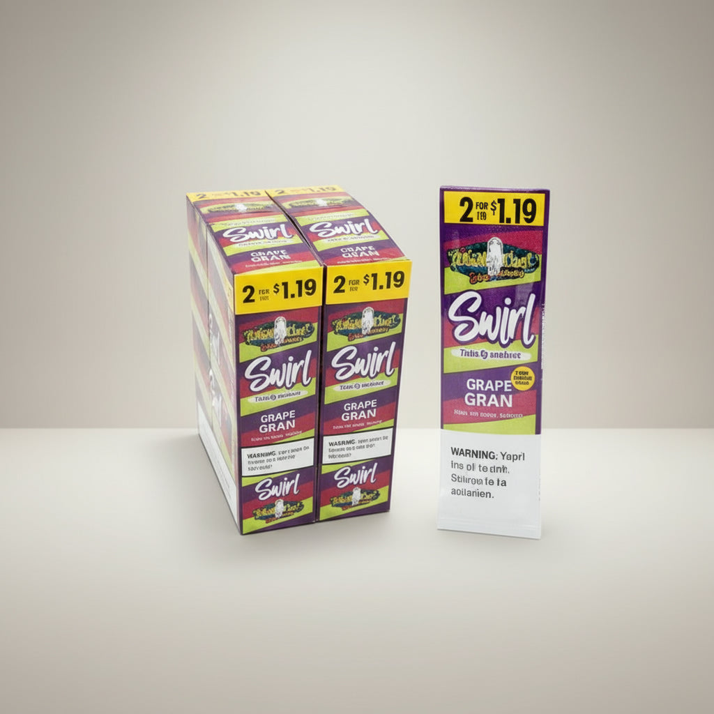 White Owl Cigarillos Triple Grape Swirl 2 for $1.19 Pre-Priced Upright