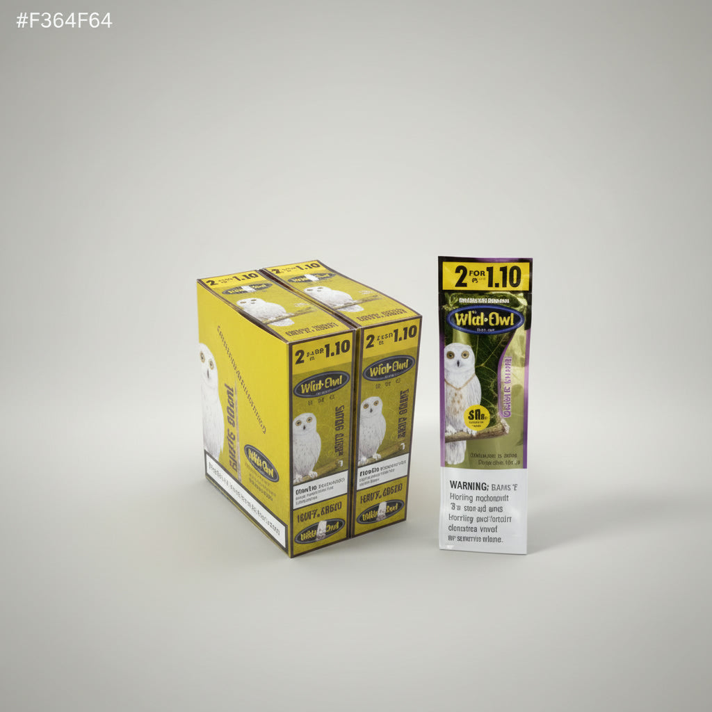 White Owl Cigarillos White Grape 2 For $1.19 Pre-Priced Upright